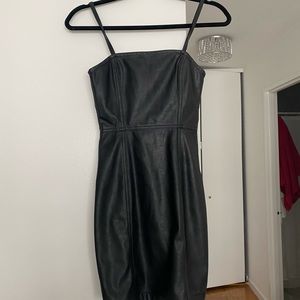 Leather Mini Dress